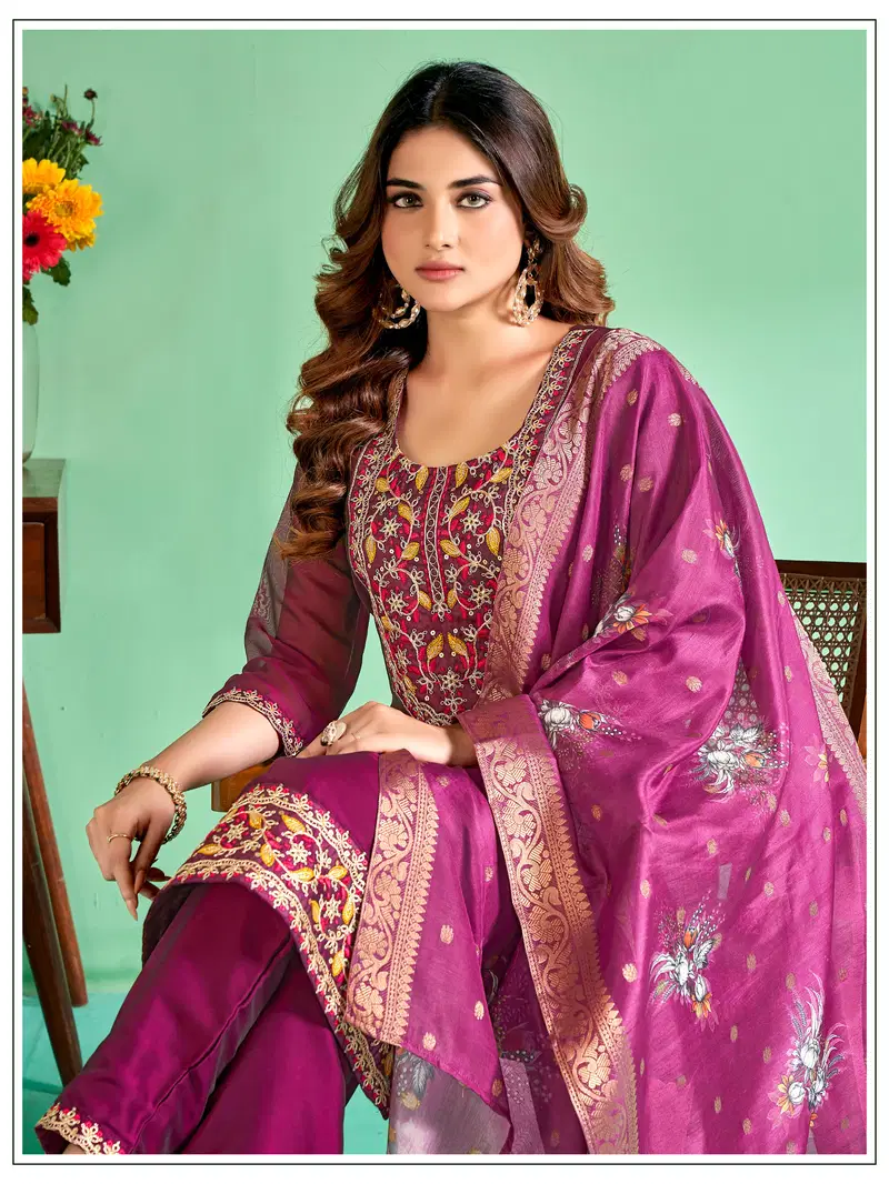 Jasmin By Banwery Silk Designer Readymade Suits Wholesale Shop In Surat